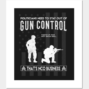 NCO Gun Control 2 Posters and Art